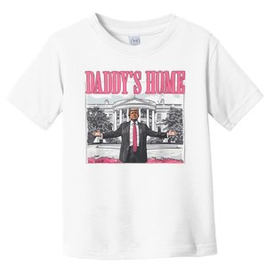 Daddys Home Vote Donald Trump 2024 Election Toddler T-Shirt