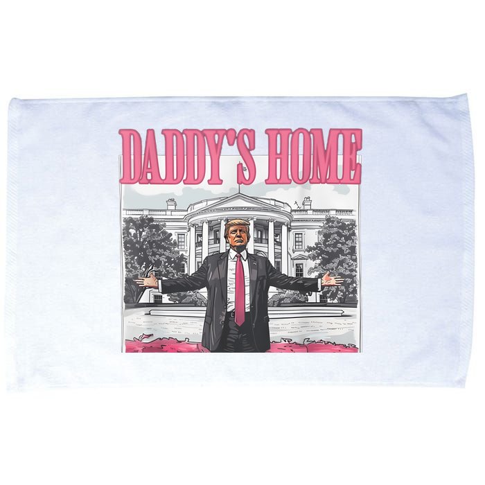 Daddys Home Vote Donald Trump 2024 Election Microfiber Hand Towel