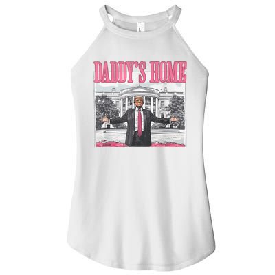 Daddys Home Vote Donald Trump 2024 Election Women’s Perfect Tri Rocker Tank