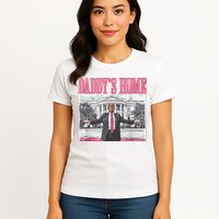 Daddys Home Vote Donald Trump 2024 Election Womens T-Shirt