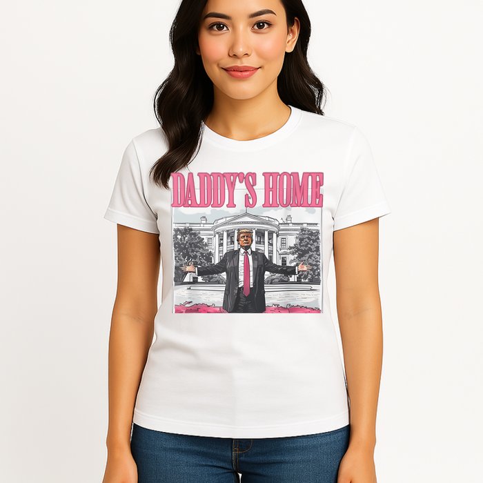 Daddys Home Vote Donald Trump 2024 Election Womens T-Shirt