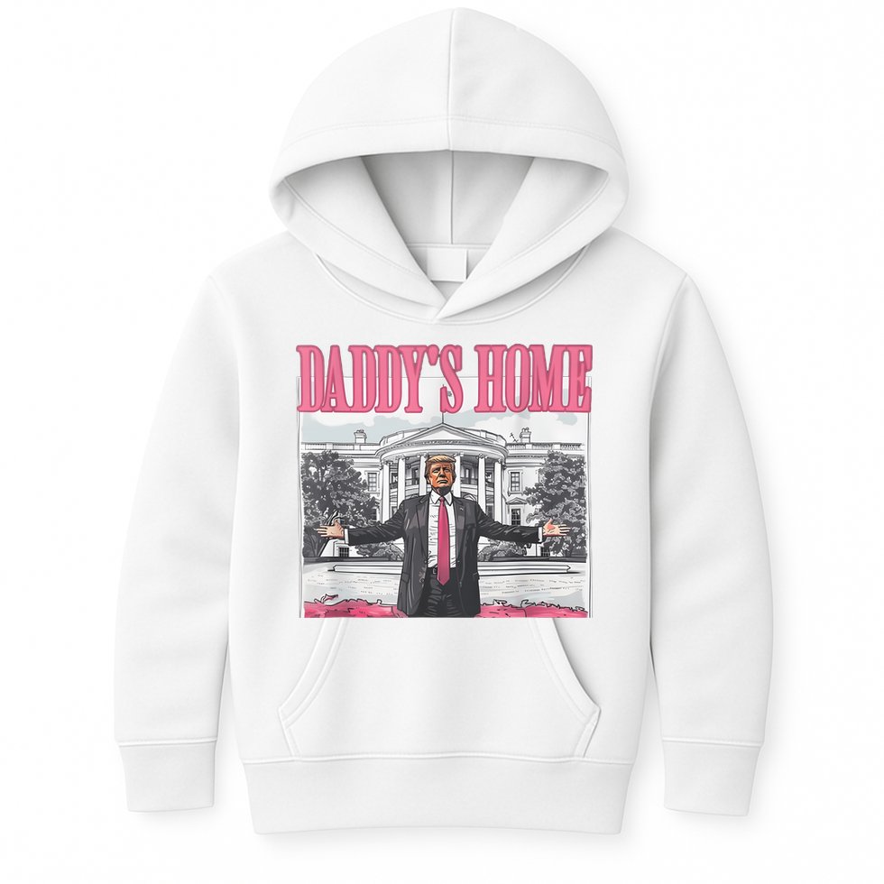Daddys Home Vote Donald Trump 2024 Election Kids Hoodie
