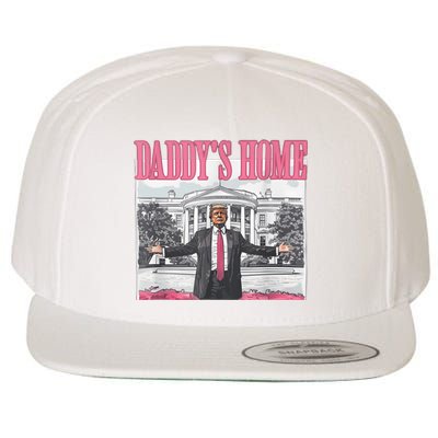 Daddys Home Vote Donald Trump 2024 Election Wool Snapback Cap