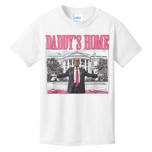 Daddys Home Vote Donald Trump 2024 Election Kids T-Shirt