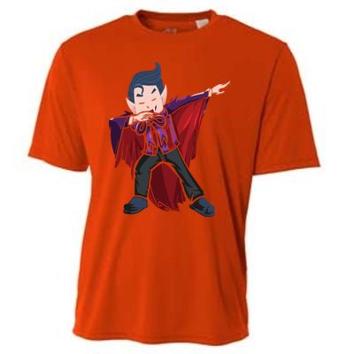 Dabbing Halloween Vampire Halloween Trick Or Treat Gift Cooling Performance Crew T-Shirt