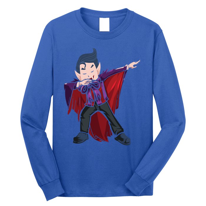 Dabbing Halloween Vampire Halloween Trick Or Treat Gift Long Sleeve Shirt