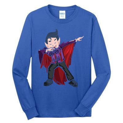 Dabbing Halloween Vampire Halloween Trick Or Treat Gift Tall Long Sleeve T-Shirt