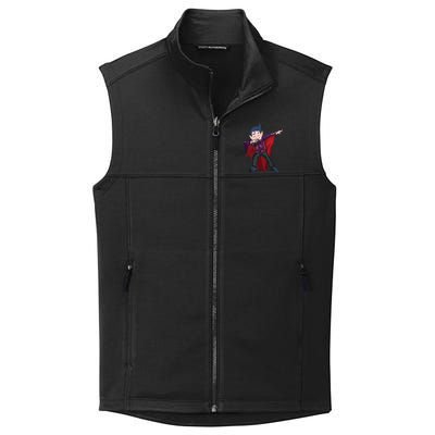 Dabbing Halloween Vampire Halloween Trick Or Treat Gift Collective Smooth Fleece Vest