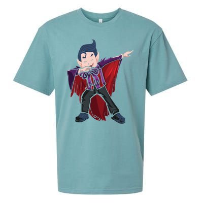 Dabbing Halloween Vampire Halloween Trick Or Treat Gift Sueded Cloud Jersey T-Shirt