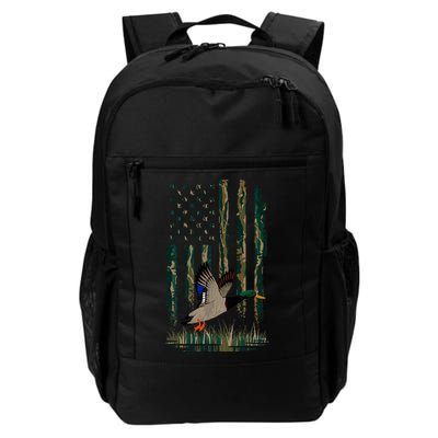Duck Hunting Waterfowl Hunters Camo Flag Backpack