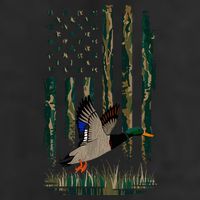 Duck Hunting Waterfowl Hunters Camo Flag Adult Drive Performance Visor