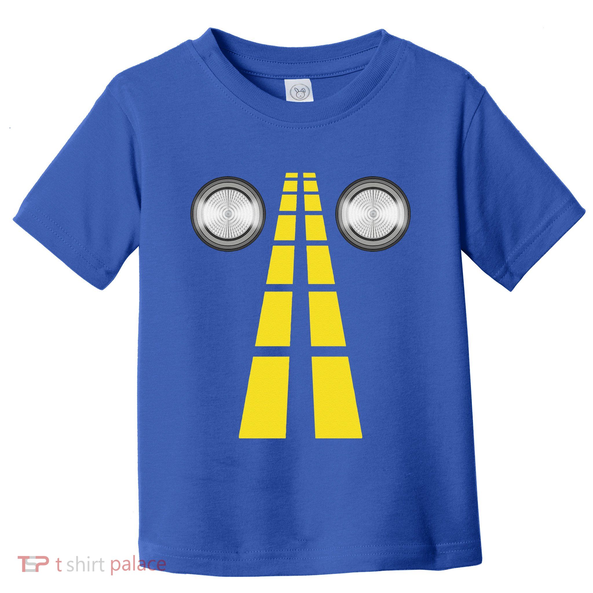 Deer Headlights With Road Markings Couples Costume Halloween Cute Toddler T-Shirt