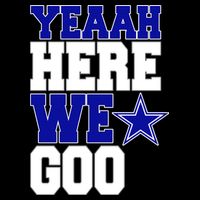 Dallas Here We Go Football Cooling Performance Crew T-Shirt