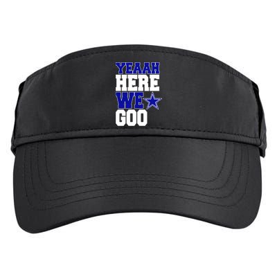 Dallas Here We Go Football Adult Drive Performance Visor