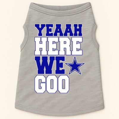Dallas Here We Go Football Doggie Tank