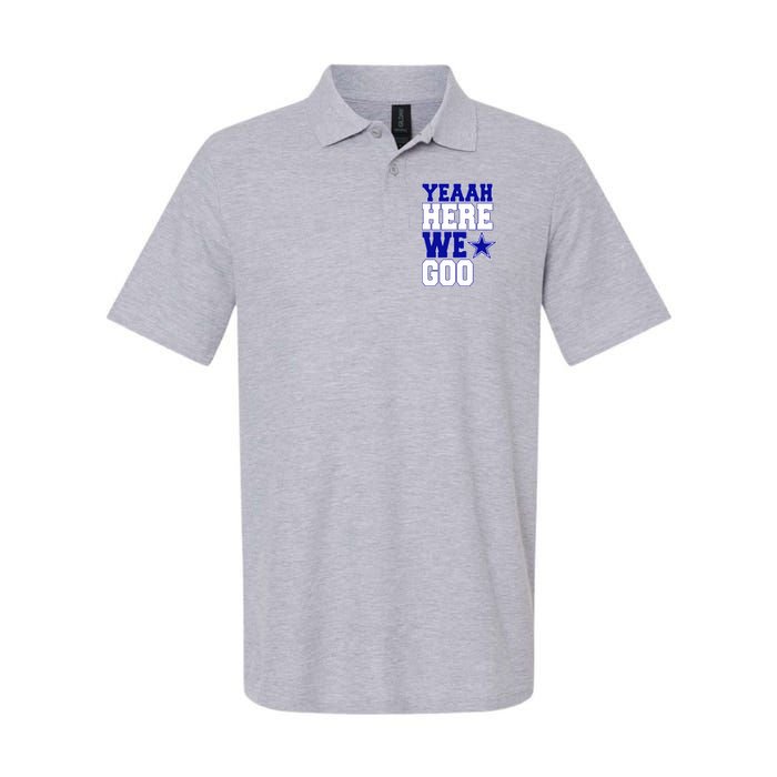 Dallas Here We Go Football Softstyle Adult Sport Polo