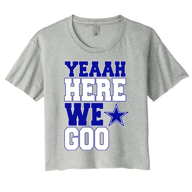 Dallas Here We Go Football Crop Top