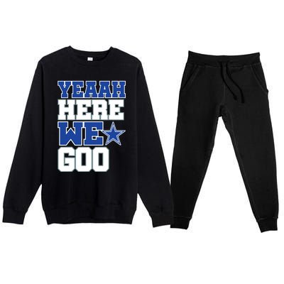 Dallas Here We Go Premium Crewneck Sweatsuit Set