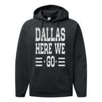 Dallas Here We Go Performance Fleece Hoodie