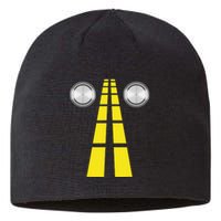 Deer Headlights With Road Markings Couples Costume Halloween Sustainable Beanie