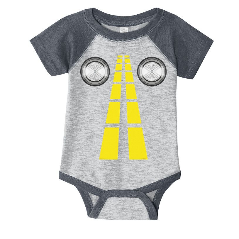 Deer Headlights With Road Markings Couples Costume Halloween Infant Baby Jersey Bodysuit