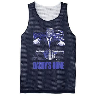 Daddys Home White House Trump 2024 Election Mesh Reversible Basketball Jersey Tank