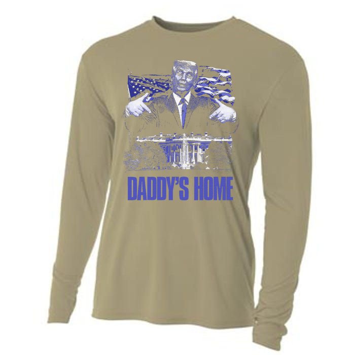 Daddys Home White House Trump 2024 Election Cooling Performance Long Sleeve Crew