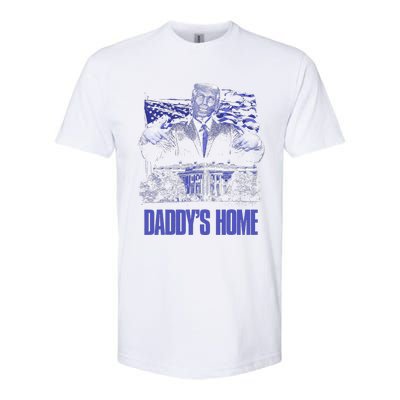 Daddys Home White House Trump 2024 Election Softstyle CVC T-Shirt