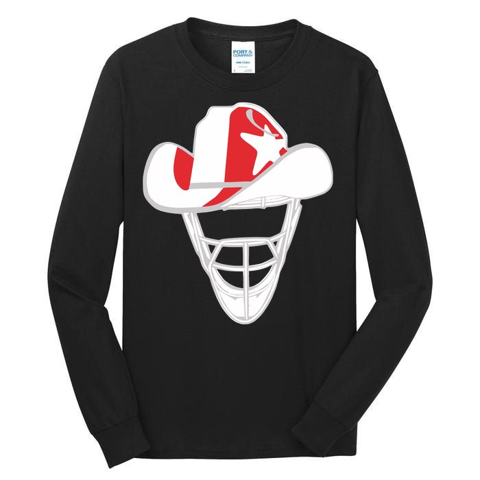 Derek Holland Wearing Texas Gold Lonestar Catchers Headbands Tall Long Sleeve T-Shirt