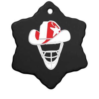 Derek Holland Wearing Texas Gold Lonestar Catchers Headbands Ceramic Star Ornament