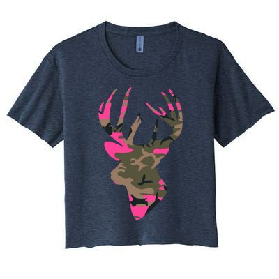 Deer Hoodie - Wo Camo Outfitter, Black Hoodie Gift Women's Crop Top Tee