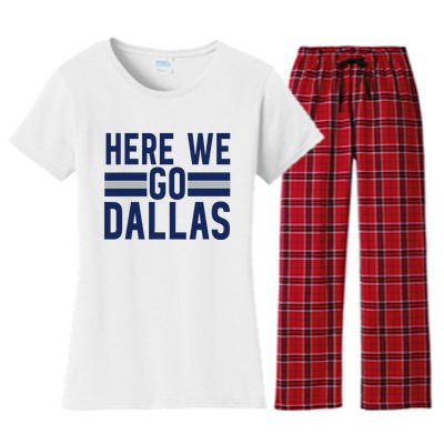 Dallas Here We Go Women's Flannel Pajama Set