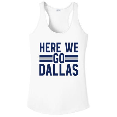 Dallas Here We Go Ladies PosiCharge Competitor Racerback Tank