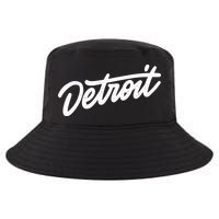 Detroit Hand Written Script Logo Cool Comfort Performance Bucket Hat