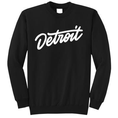 Detroit Hand Written Script Logo Sweatshirt