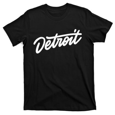 Detroit Hand Written Script Logo T-Shirt