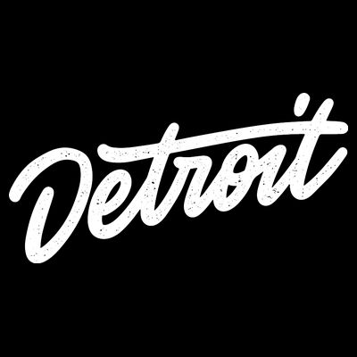 Detroit Hand Written Script Logo T-Shirt