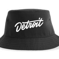 Detroit Hand Written Script Logo Sustainable Bucket Hat