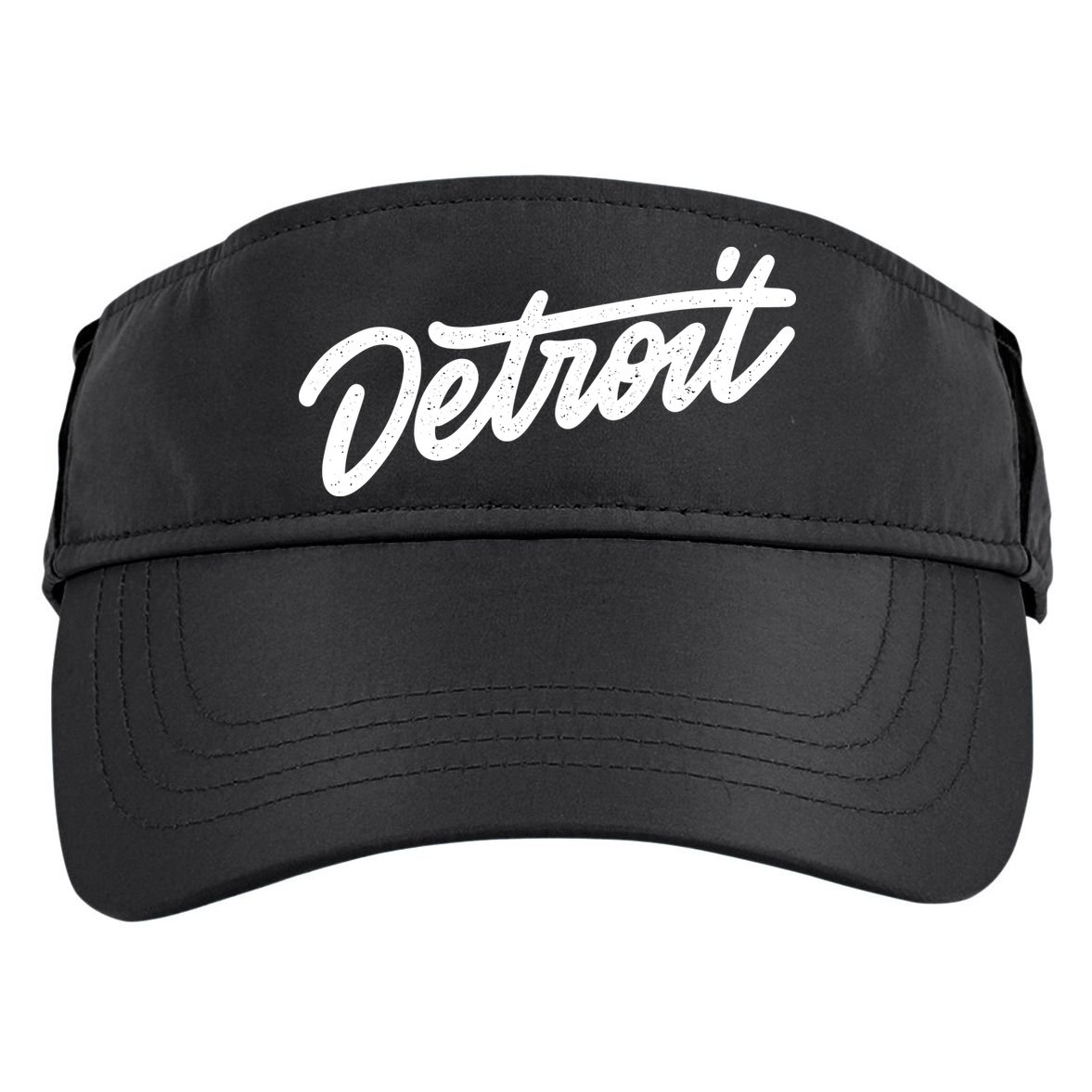 Detroit Hand Written Script Logo Adult Drive Performance Visor