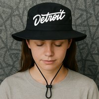 Detroit Hand Written Script Logo Bucket Hat