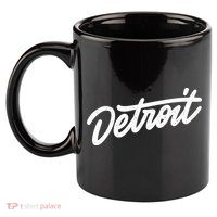 Detroit Hand Written Script Logo 11oz C Handle Ceramic Mug