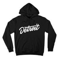 Detroit Hand Written Script Logo Tall Hoodie