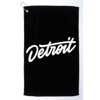 Detroit Hand Written Script Logo Golf Towel