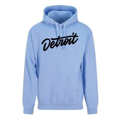 Detroit Hand Written Script Logo Unisex Surf Hoodie