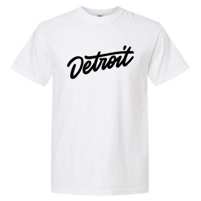 Detroit Hand Written Script Logo Garment-Dyed Heavyweight T-Shirt