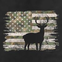 Deer Hunting Whitetail Camo American Us Flag Elk Buck 11oz C Handle Ceramic Mug