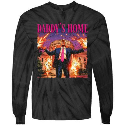 DaddyS Home White House Christmas 2024 Tie-Dye Long Sleeve Shirt