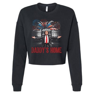 Daddys Home White House President Donald Trump Cropped Pullover Crew