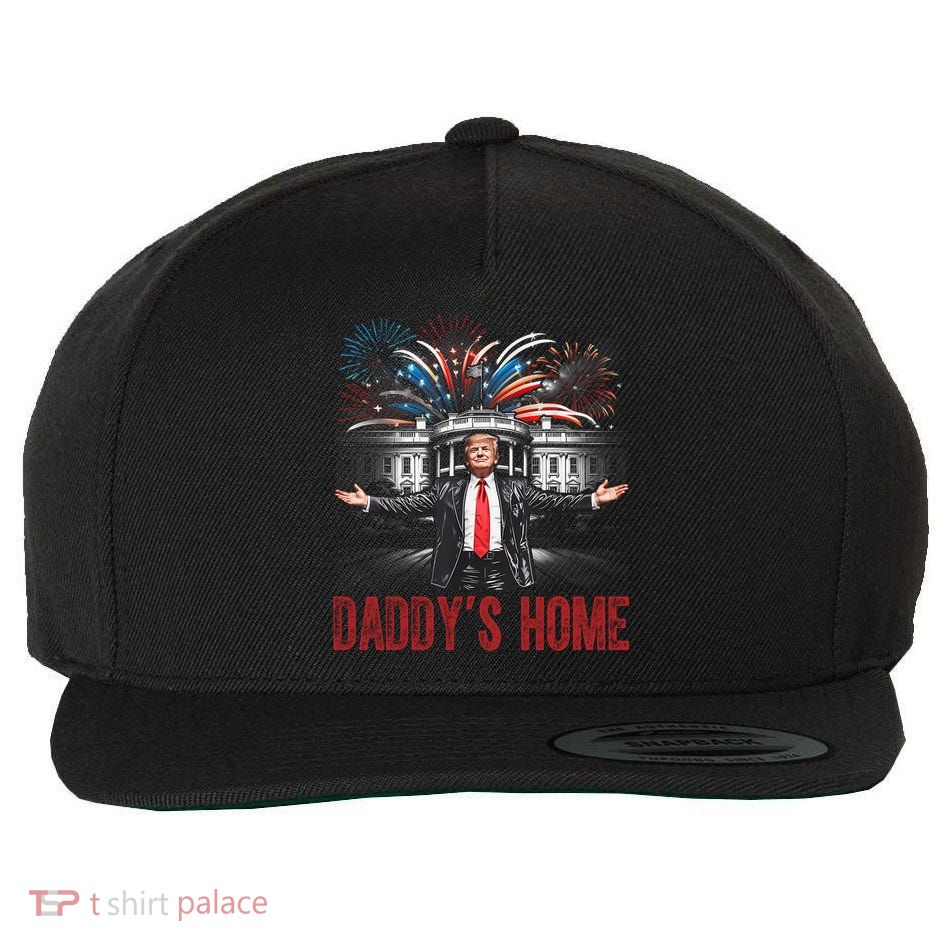 Daddys Home White House President Donald Trump Wool Snapback Cap