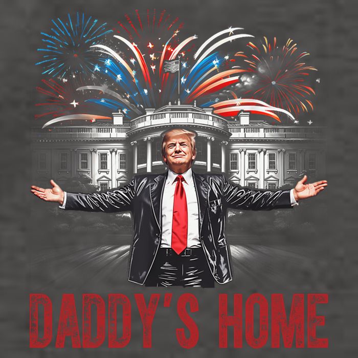 Daddys Home White House President Donald Trump Vector Backpack